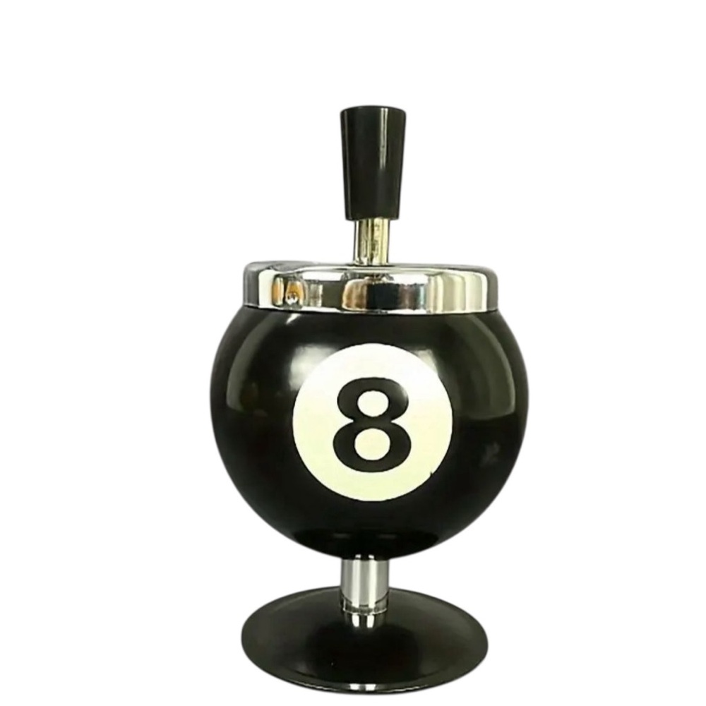 Novelty Billiard Black 8 Ball Ashtray